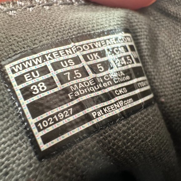 Keen Womens Elsa III 1021927 Brown Green Plaid Lace Up Sneaker Shoes Size 7.5 - Picture 9 of 11